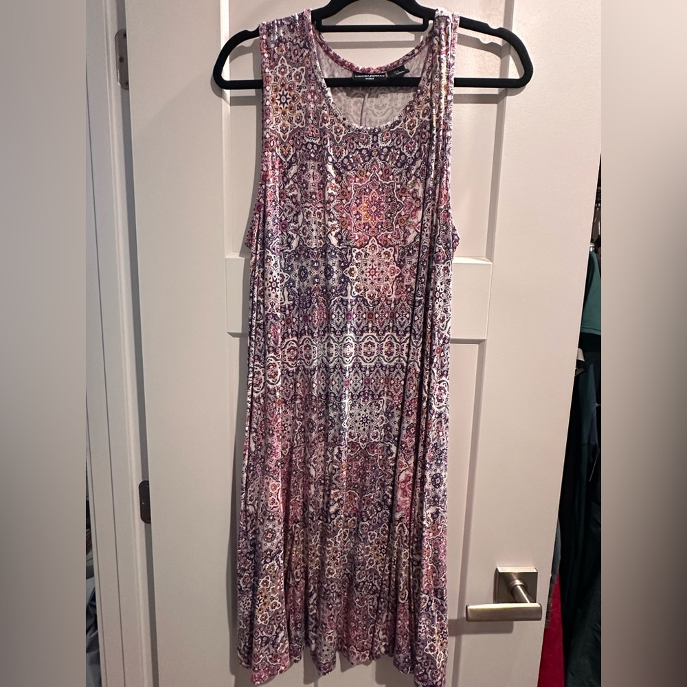 Cynthia Rowley Purple and Pink Maxi Dress
